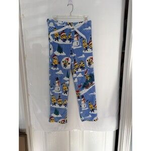 Despicable Me Minions Christmas Holiday Fleece Pajama Lounge Pants  Size Small